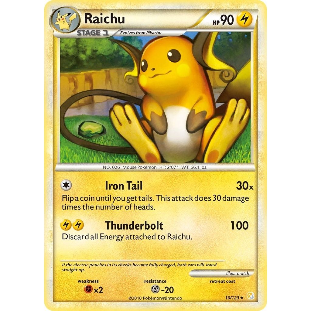 Image for Raichu (10/123) (HS) - Pokemon