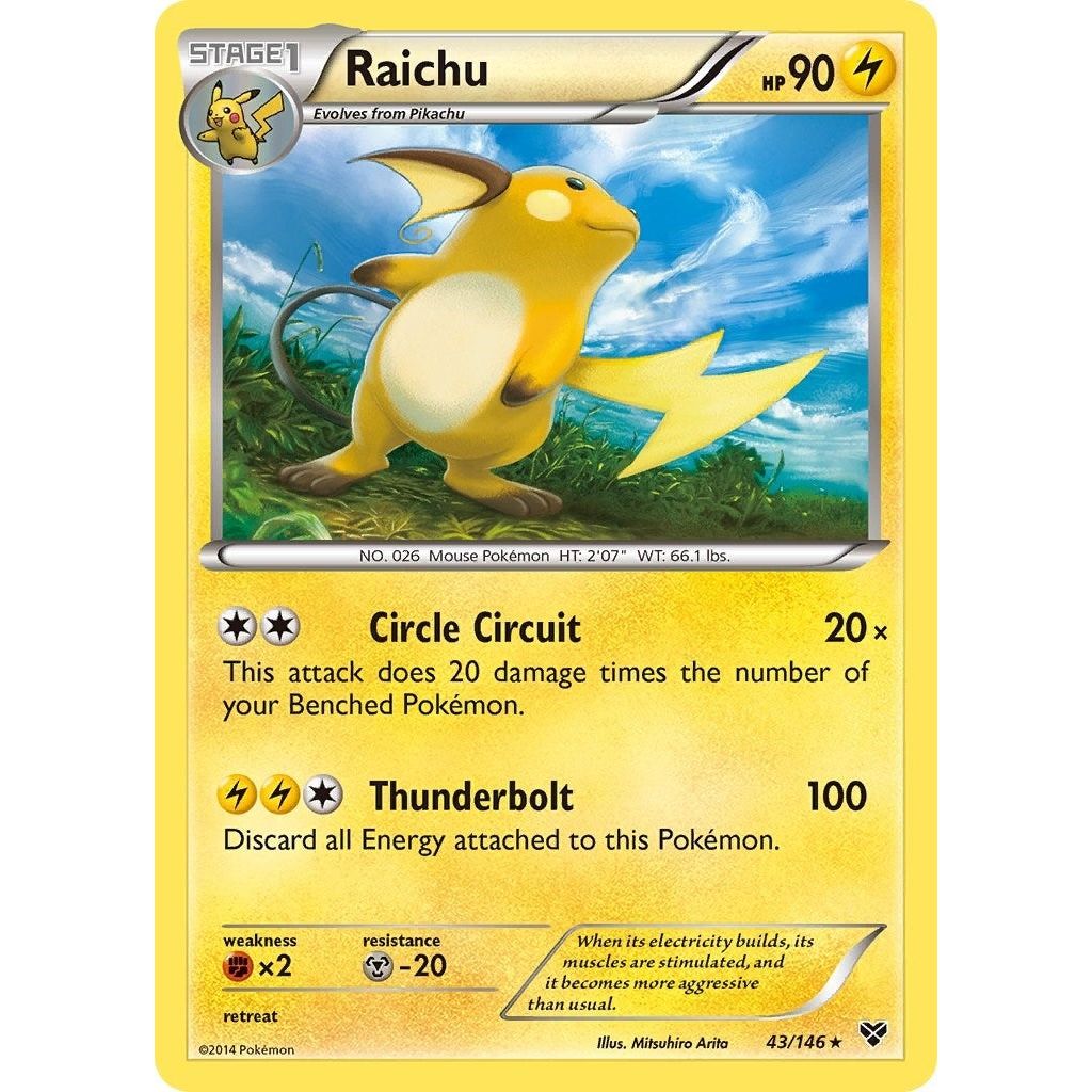 Image for Raichu (43/146) (XY) - Pokemon
