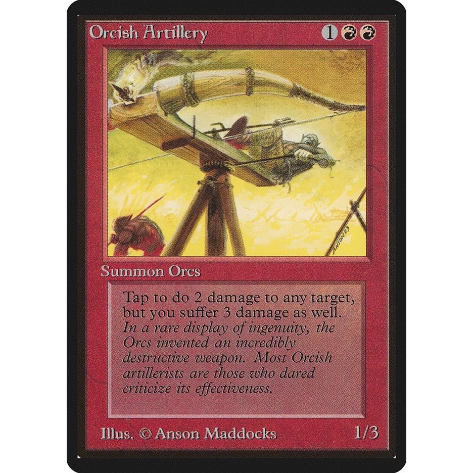 Image for Orcish Artillery (LEB) - Magic: The Gathering