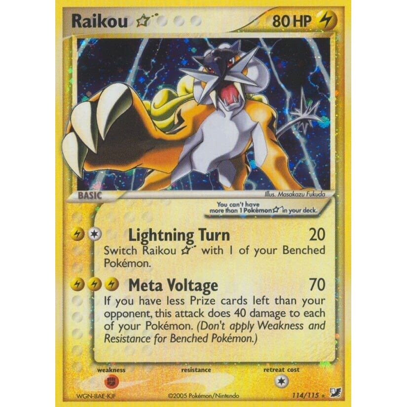Image for Raikou Star (114/115) (UF) - Pokemon