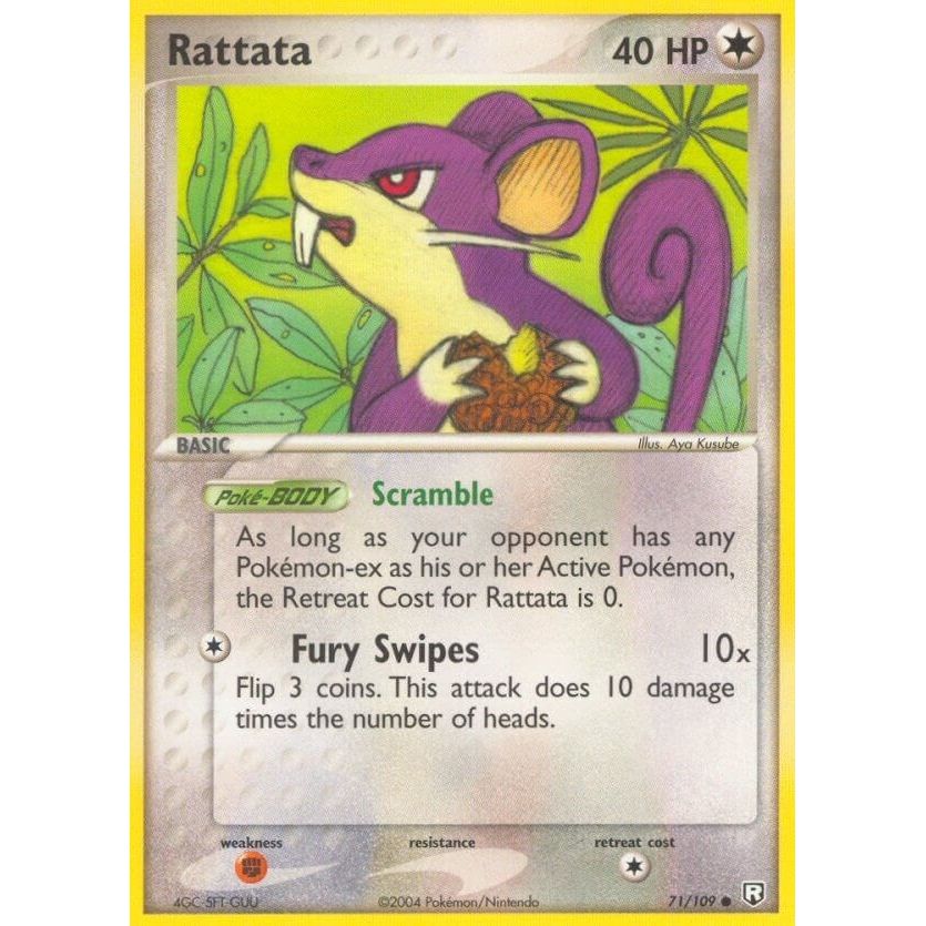 Image for Rattata (71/109) (RR) - Pokemon