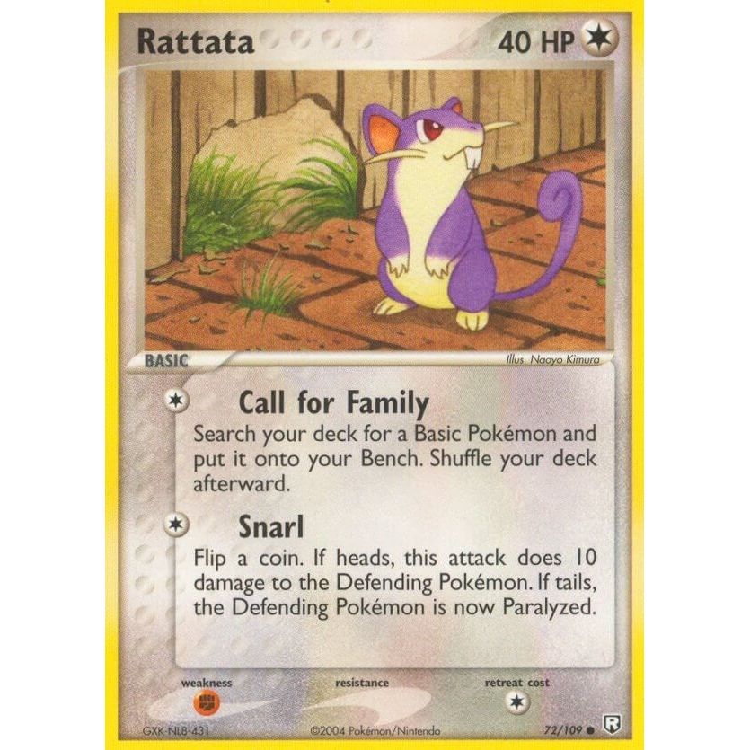Image for Rattata (72/109) (RR) - Pokemon