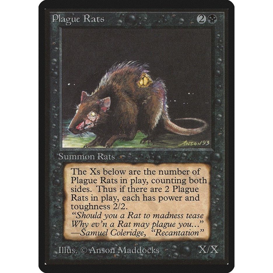 Image for Plague Rats (LEB) - Magic: The Gathering