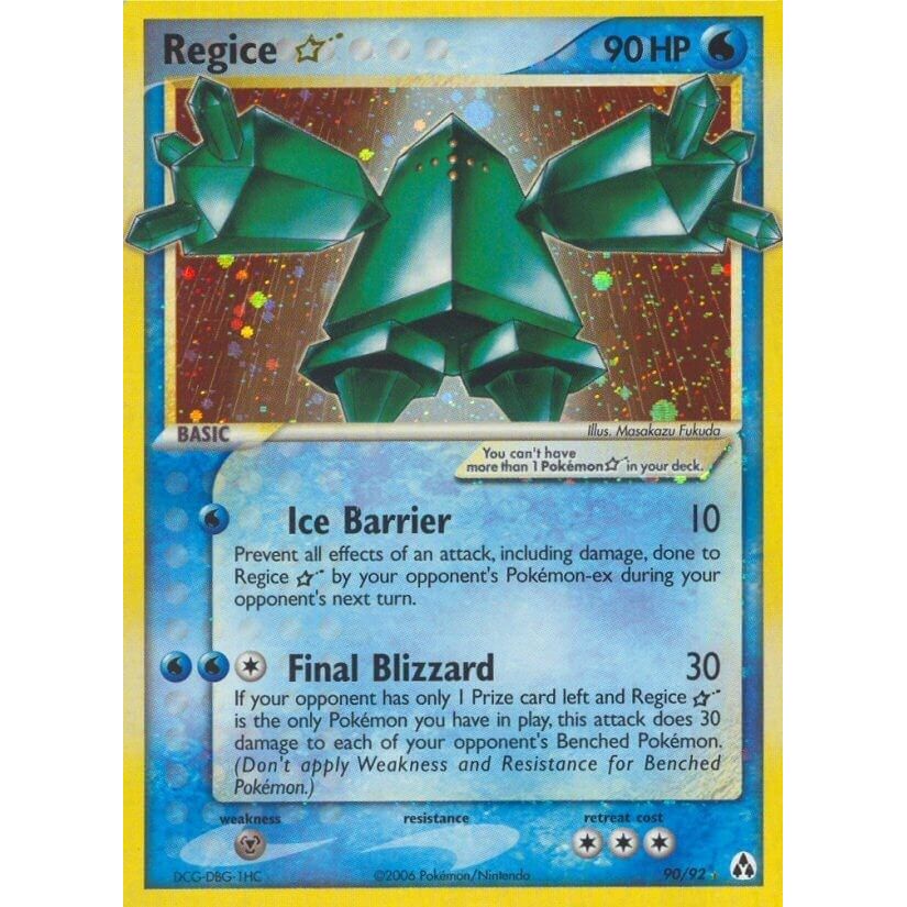Image for Regice Star (90/92) (LM) - Pokemon