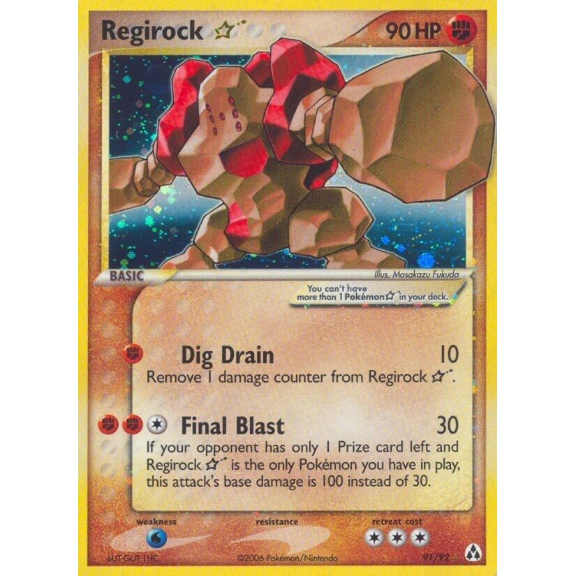 Image for Regirock Star (91/92) (LM) - Pokemon