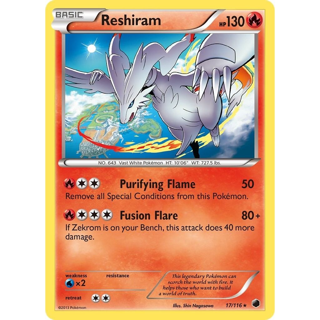 Image for Reshiram (17/116) (PLF) - Pokemon