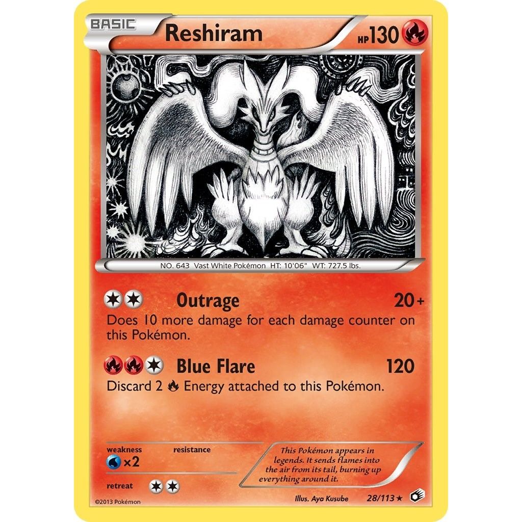 Image for Reshiram (28/113) (LTR) - Pokemon