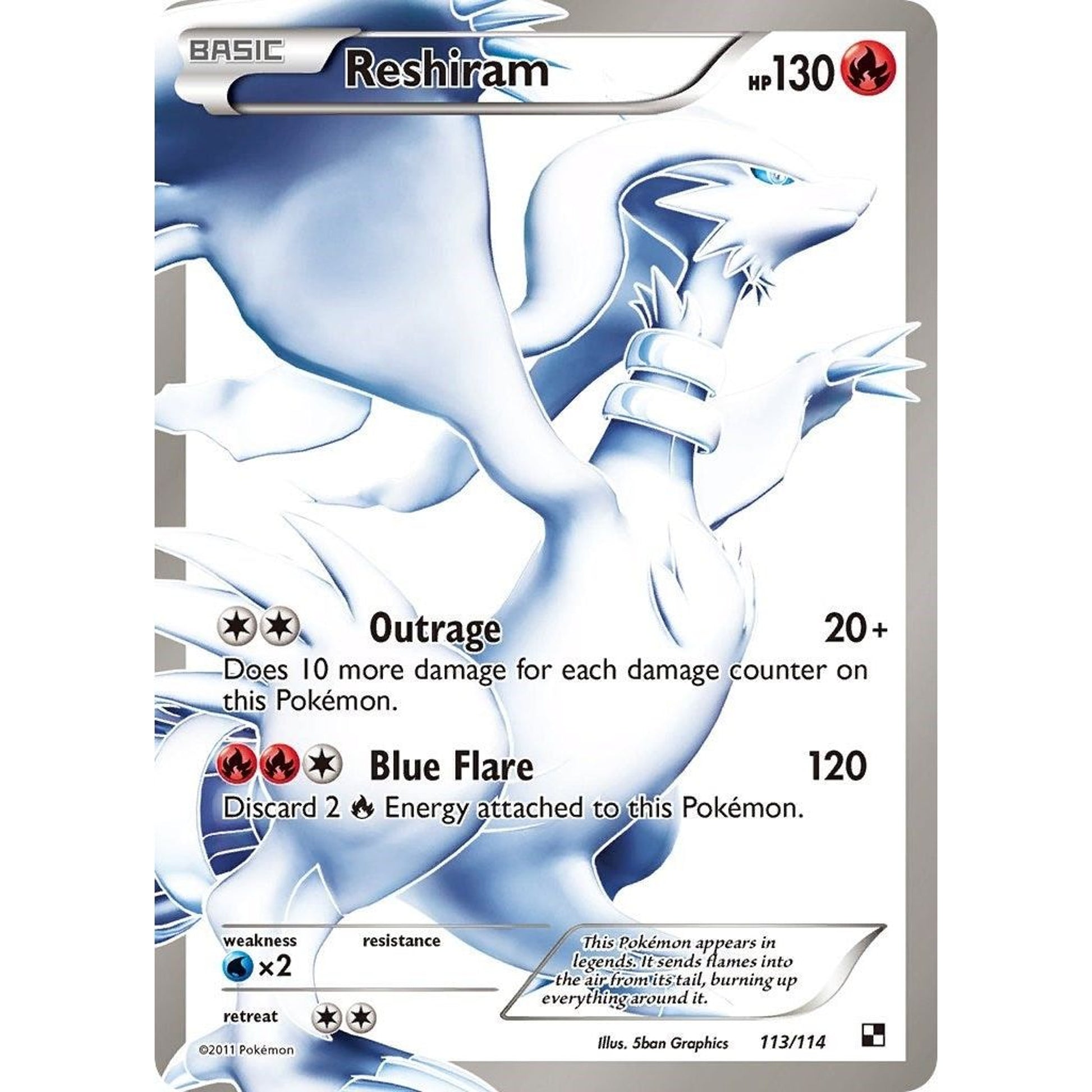 Image for Reshiram (113 Full Art) (113/114) (BLW) - Pokemon