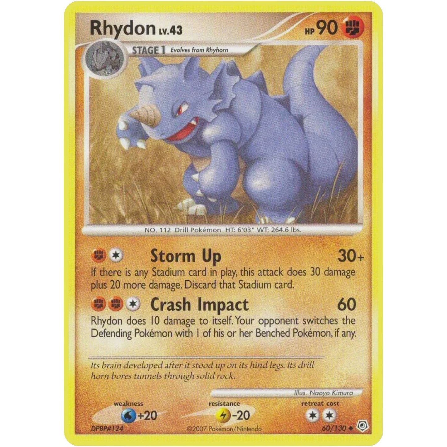 Image for Rhydon (60/130) (DP) - Pokemon