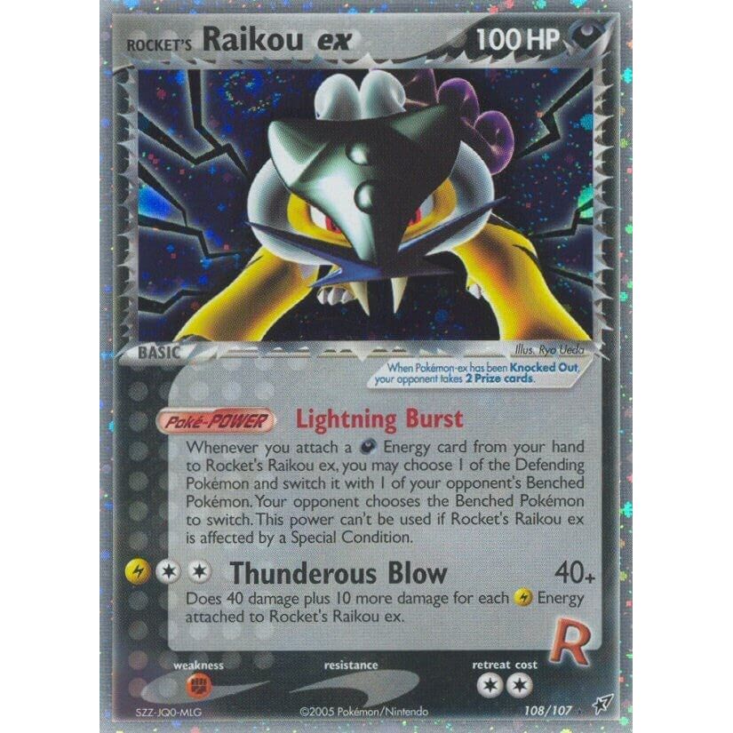 Image for Rocket's Raikou ex (108/107) (DX) - Pokemon