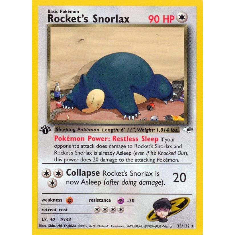 Image for Rocket's Snorlax (033/132) (G1) - Pokemon