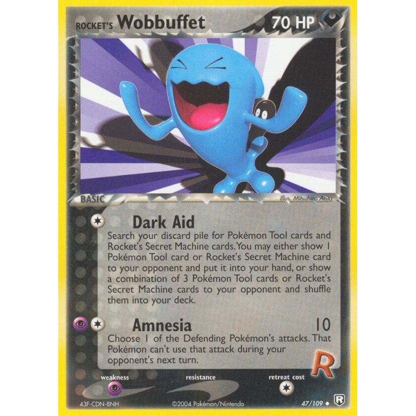 Image for Rocket's Wobbuffet (47/109) (RR) - Pokemon