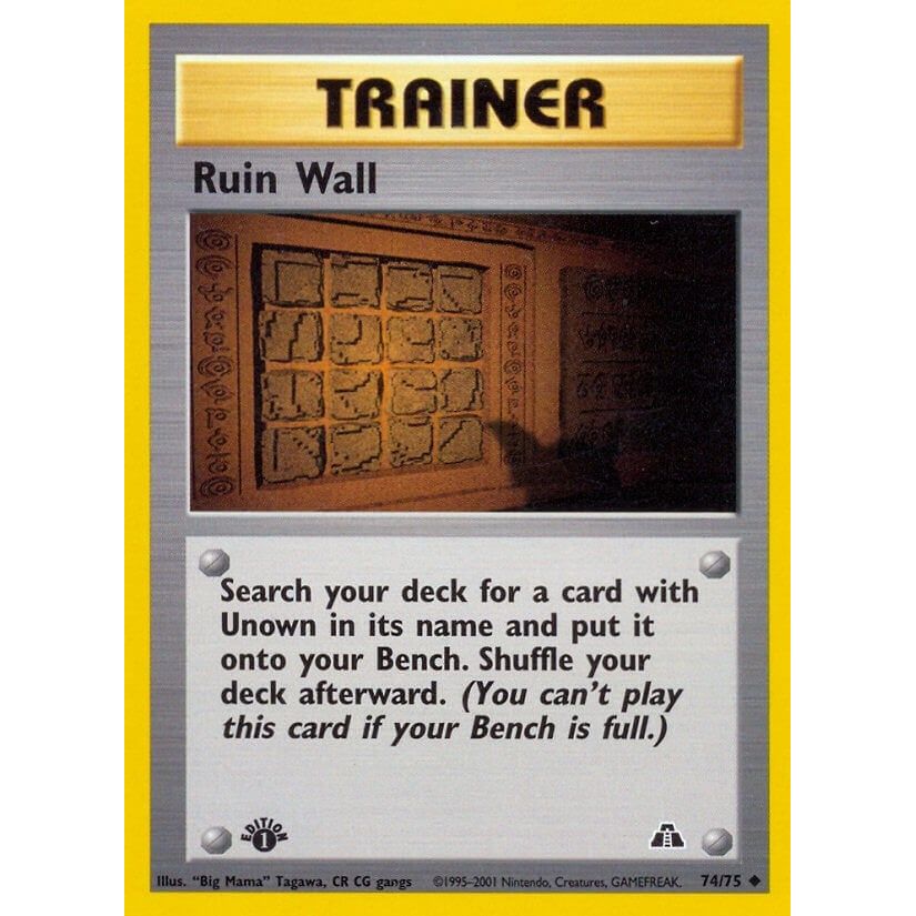 Image for Ruin Wall (74/75) (N2) - Pokemon