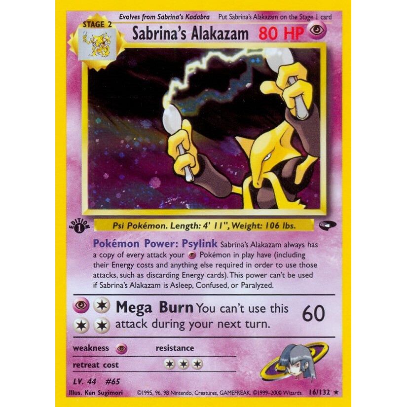 Image for Sabrina's Alakazam (016/132) (G2) - Pokemon