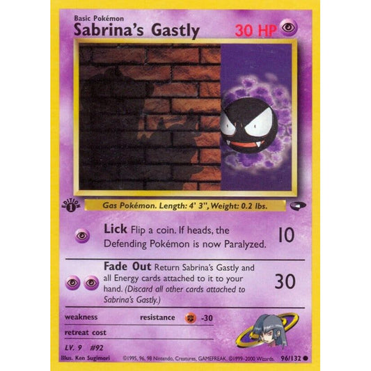 Image for Sabrina's Gastly (96) (096/132) (G2) - Pokemon