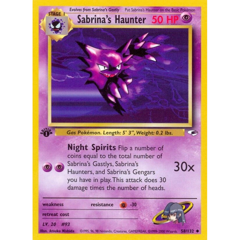 Image for Sabrina's Haunter (058/132) (G1) - Pokemon