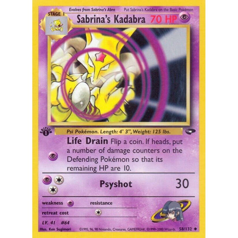 Image for Sabrina's Kadabra (058/132) (G2) - Pokemon