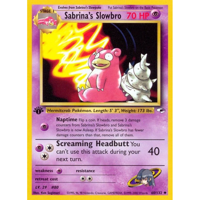 Image for Sabrina's Slowbro (060/132) (G1) - Pokemon