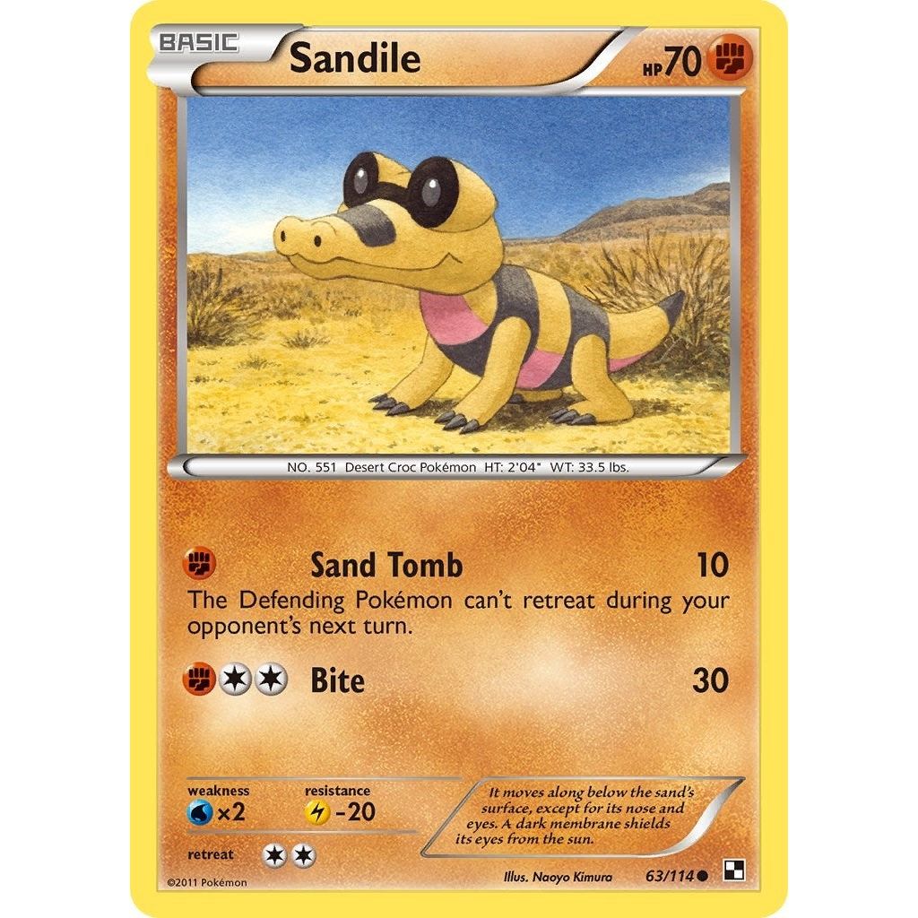 Image for Sandile (63/114) (BLW) - Pokemon