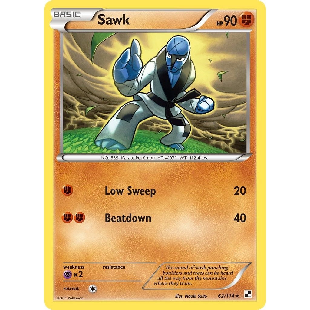 Image for Sawk (62/114) (BLW) - Pokemon
