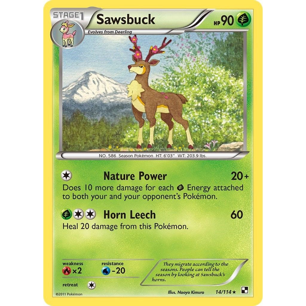 Image for Sawsbuck (14/114) (BLW) - Pokemon
