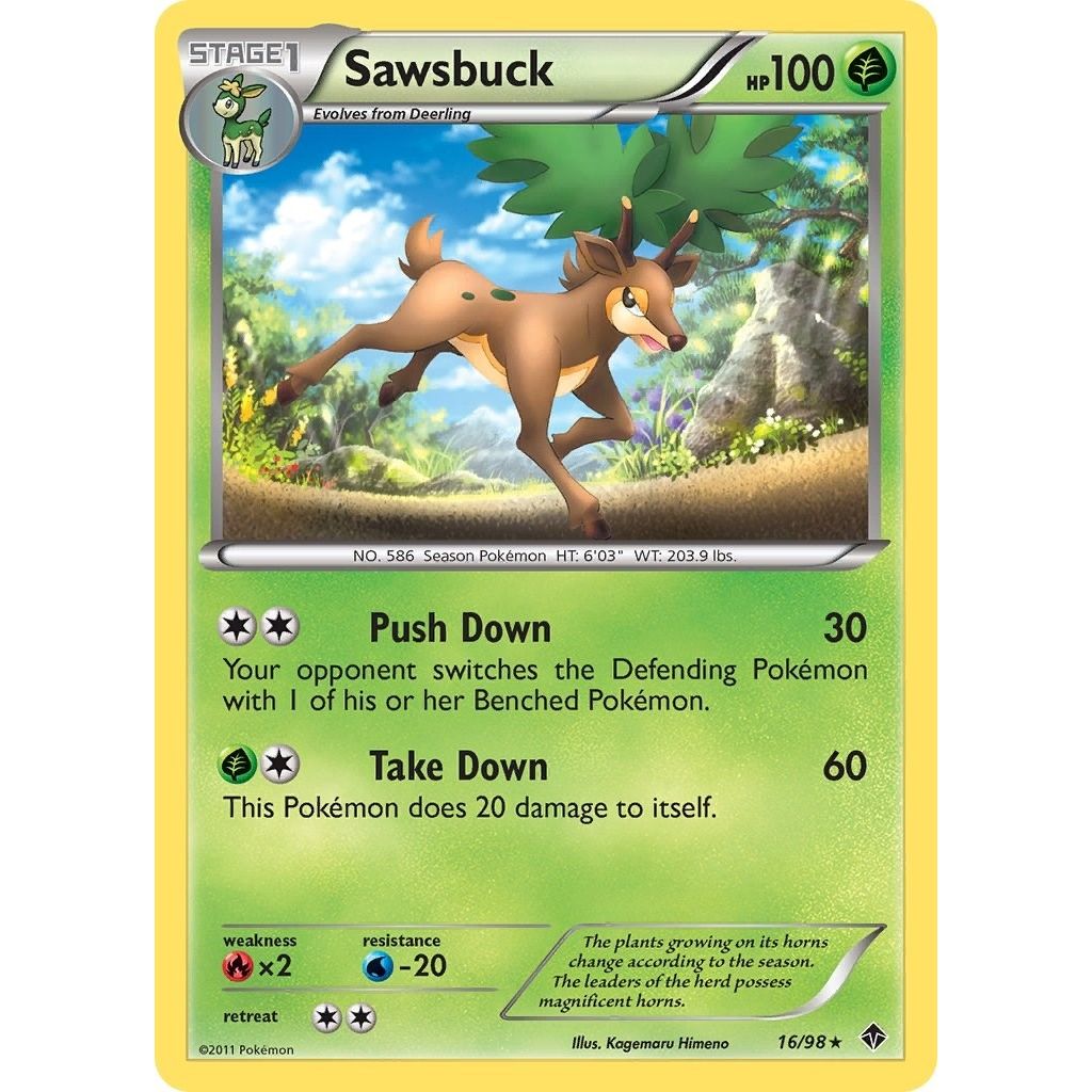 Image for Sawsbuck (16/98) (EPO) - Pokemon