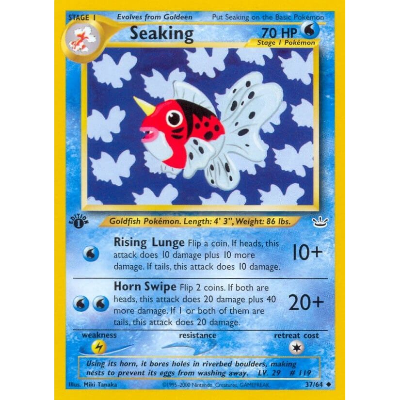 Image for Seaking (37/64) (N3) - Pokemon