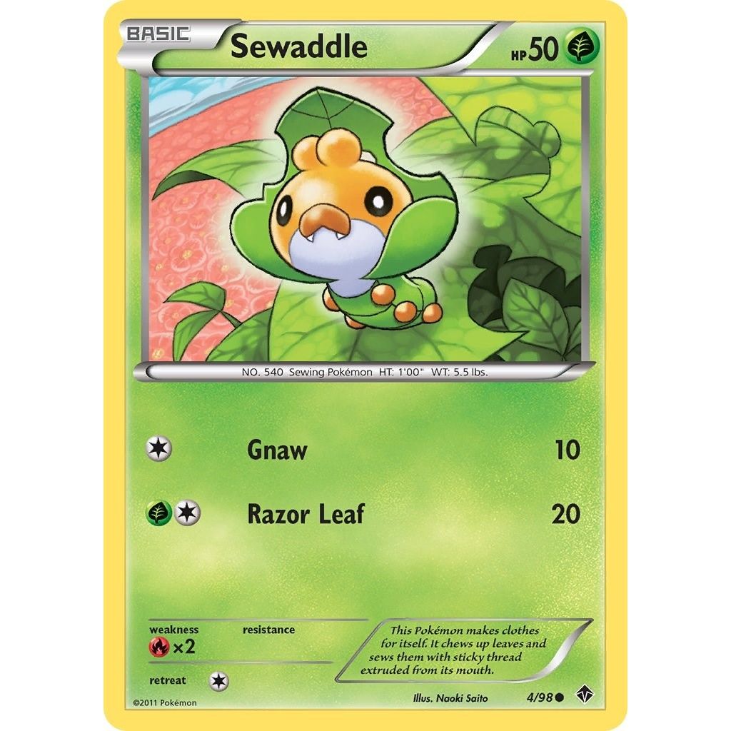 Image for Sewaddle (4) (4/98) (EPO) - Pokemon