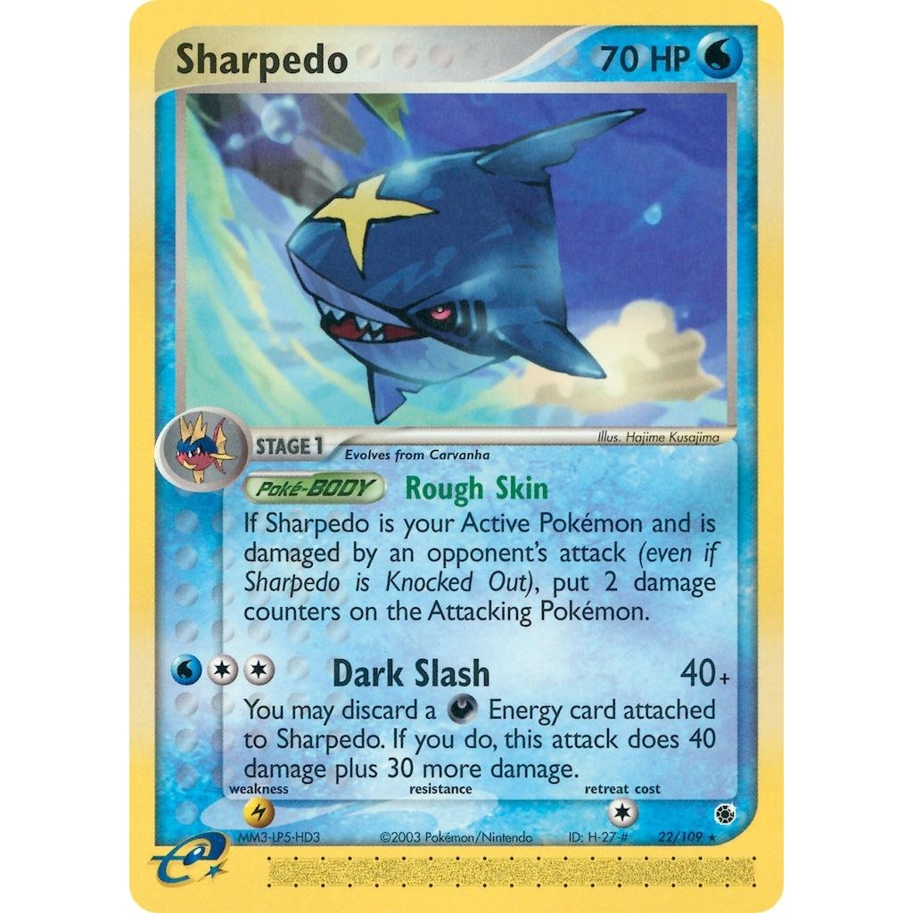 Image for Sharpedo (22/109) (RS) - Pokemon