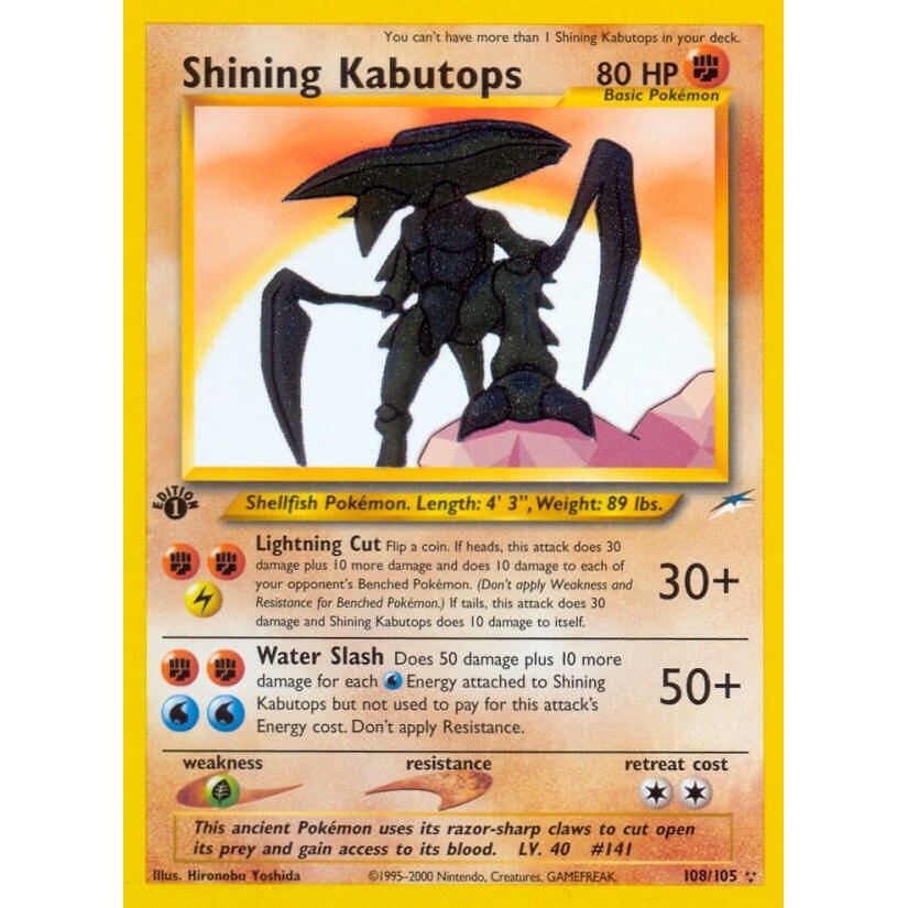 Image for Shining Kabutops (108/105) (N4) - Pokemon