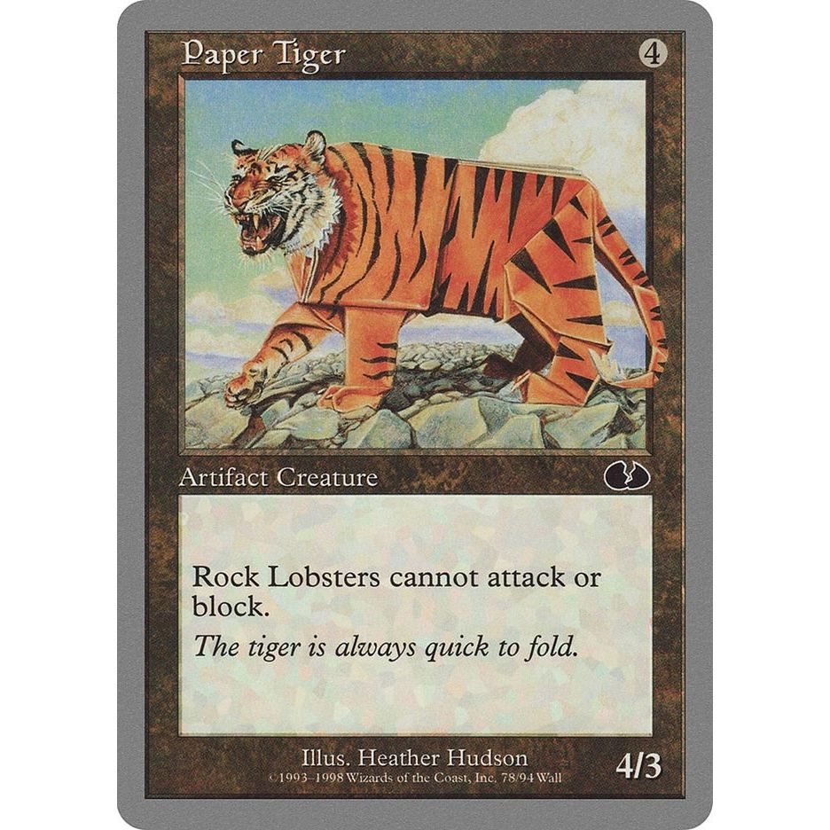 Image for Paper Tiger (78) (UGL) - Magic: The Gathering