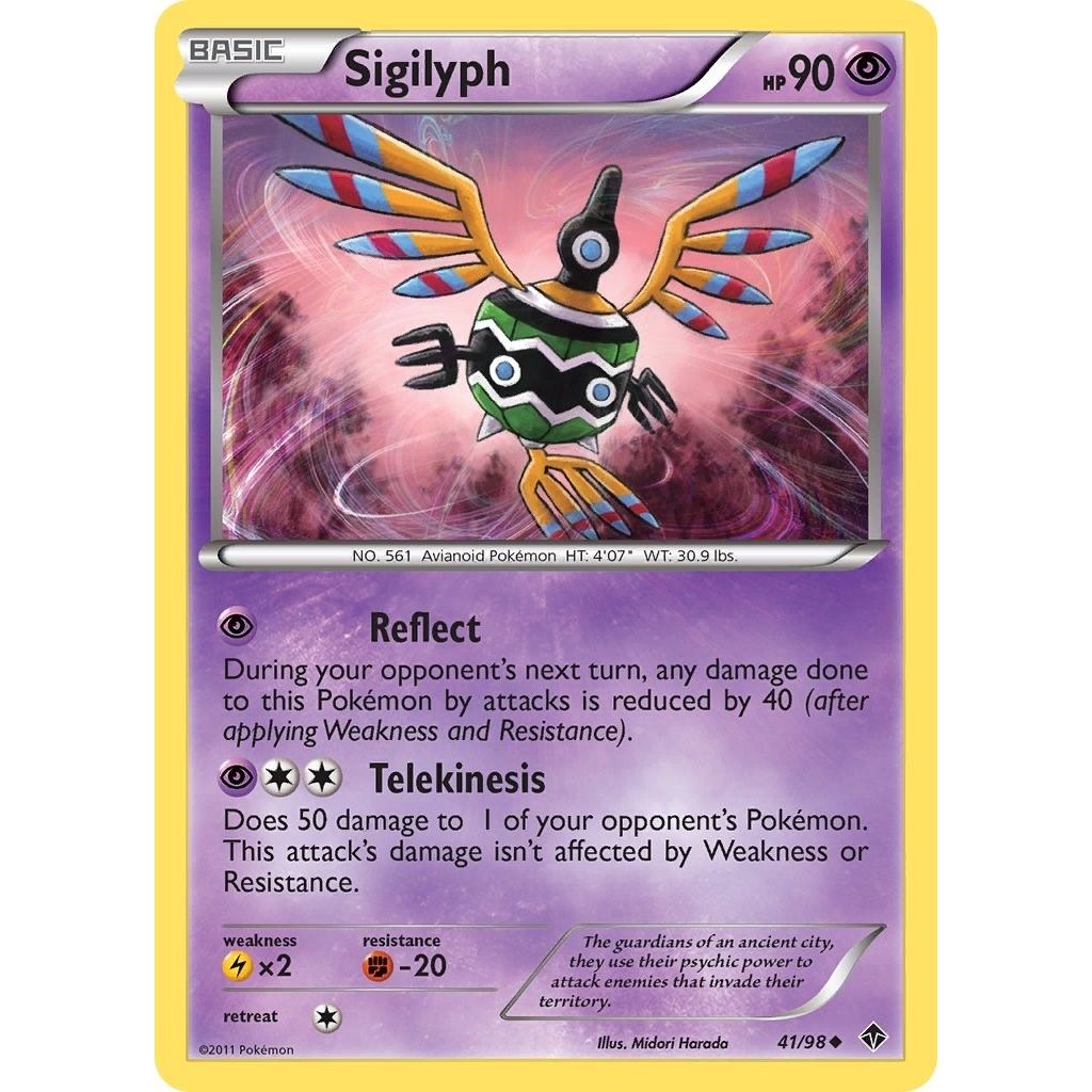 Image for Sigilyph (41) (41/98) (EPO) - Pokemon