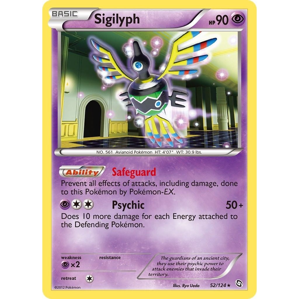 Image for Sigilyph (52/124) (DRX) - Pokemon