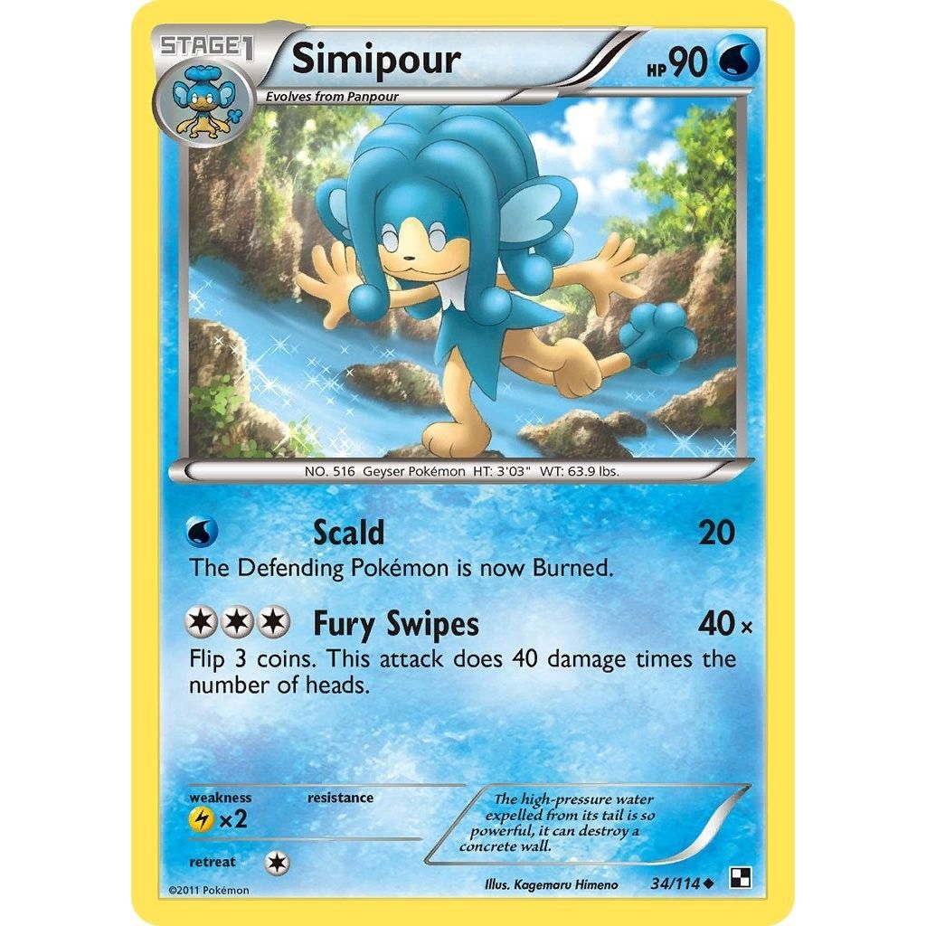 Image for Simipour (34/114) (BLW) - Pokemon