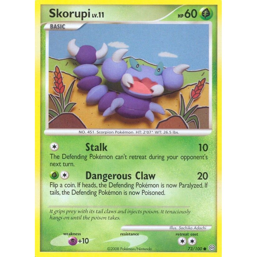 Image for Skorupi (73/100) (SF) - Pokemon