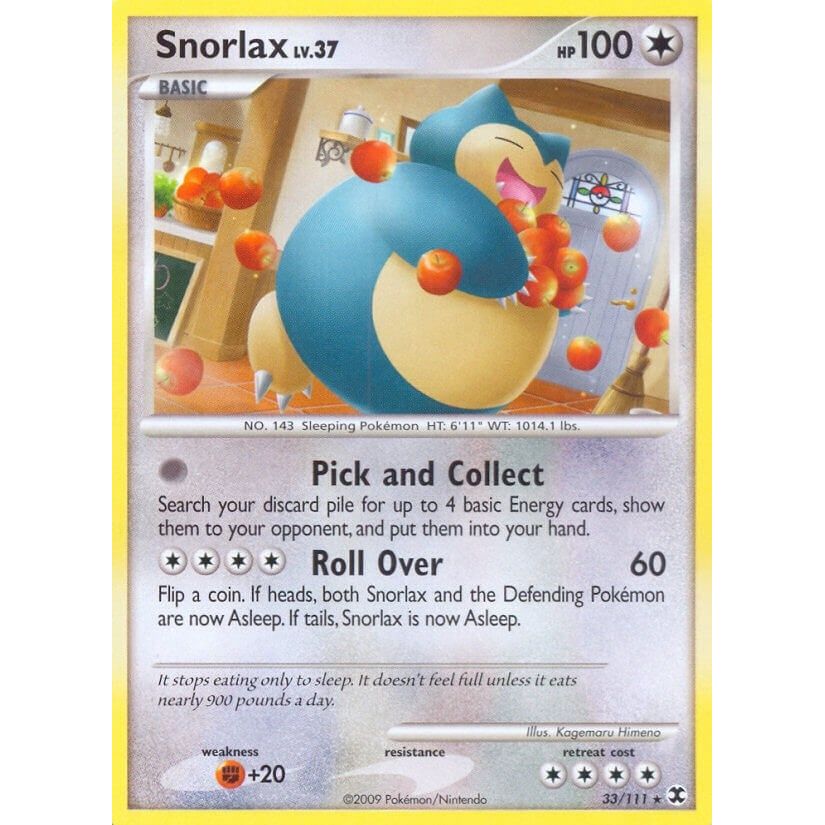 Image for Snorlax (33) (33/111) (RR) - Pokemon