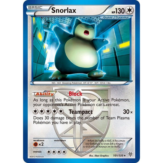 Image for Snorlax (Team Plasma) (101/135) (PLS) - Pokemon