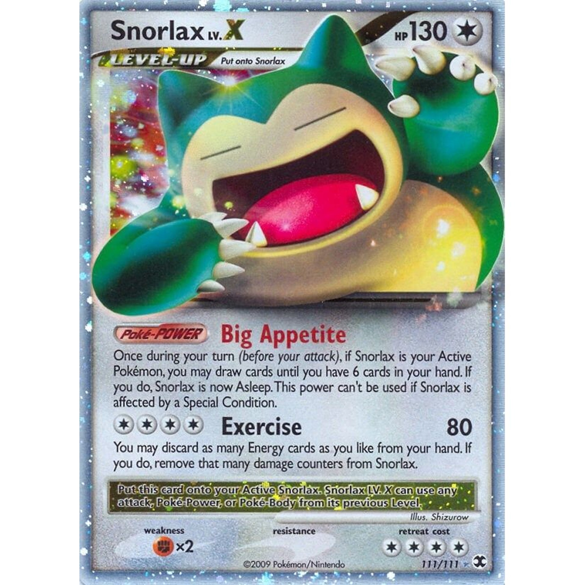 Image for Snorlax Lv.X (111/111) (RR) - Pokemon