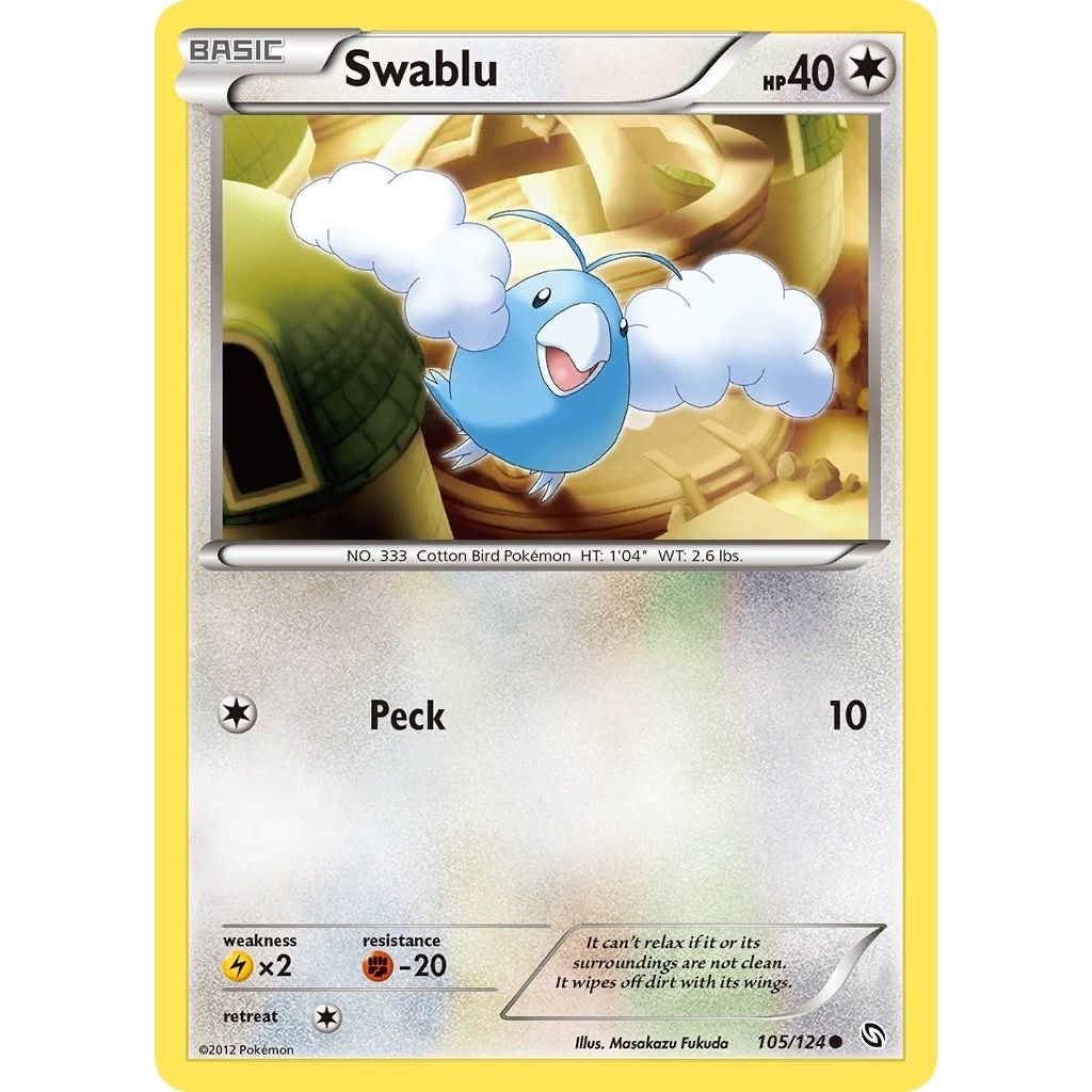 Image for Swablu (105) (105/124) (DRX) - Pokemon