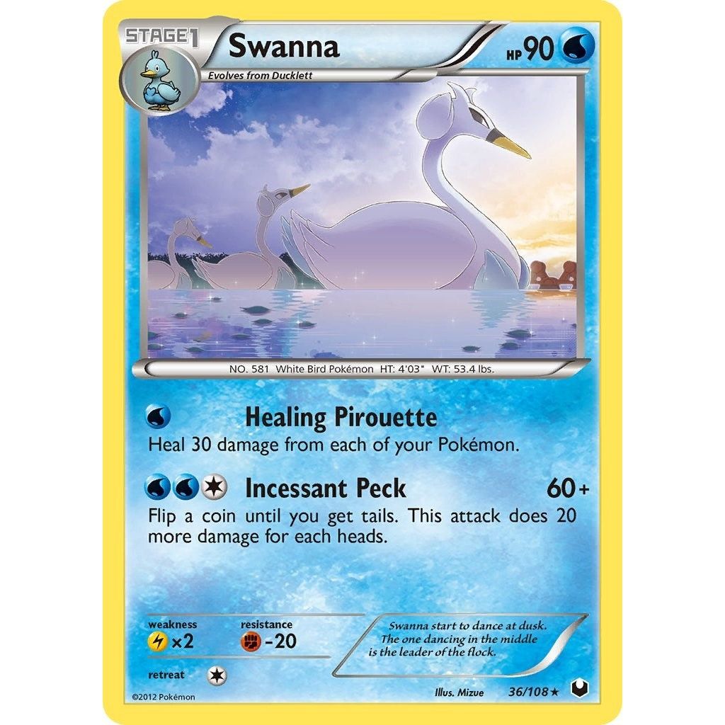Image for Swanna (36/108) (DEX) - Pokemon