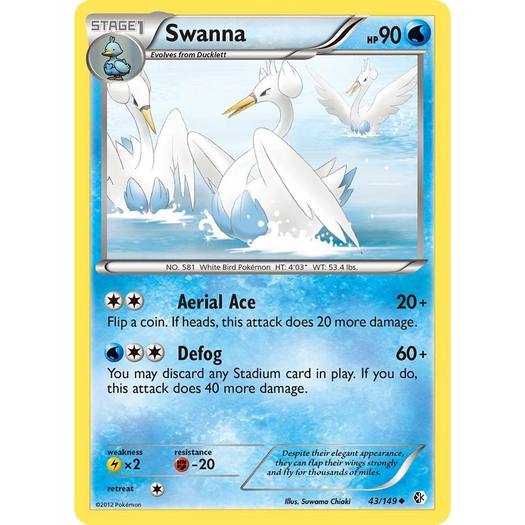 Image for Swanna (43/149) (BCR) - Pokemon