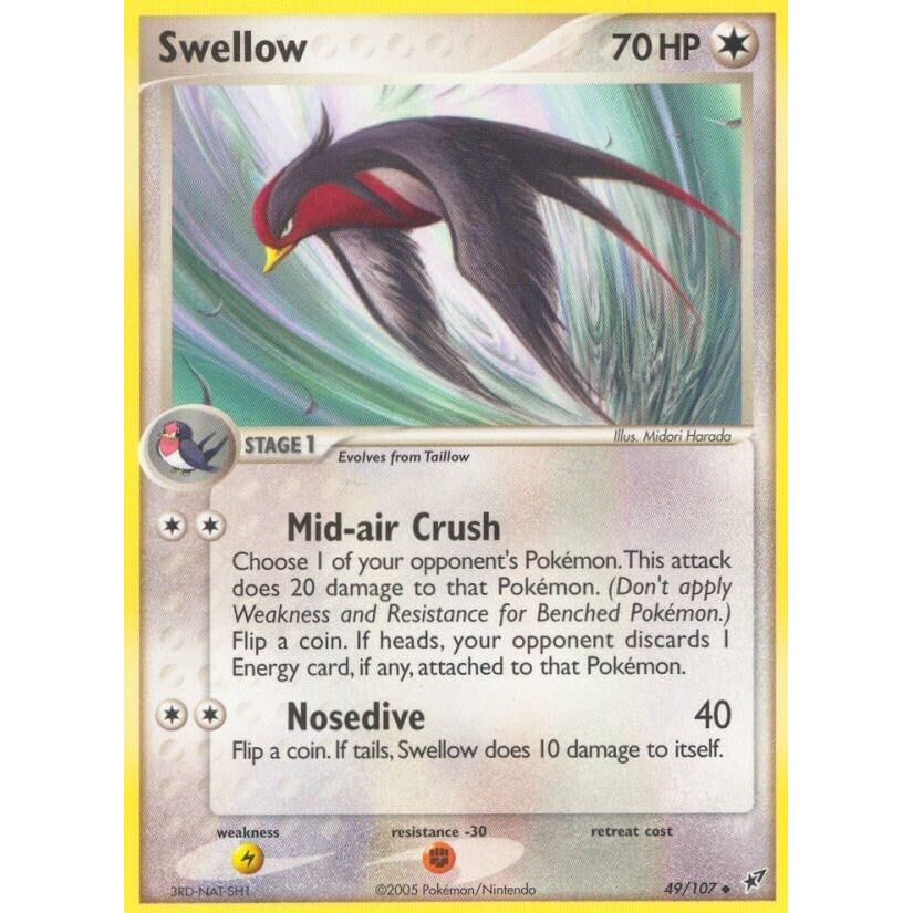 Image for Swellow (49/107) (DX) - Pokemon