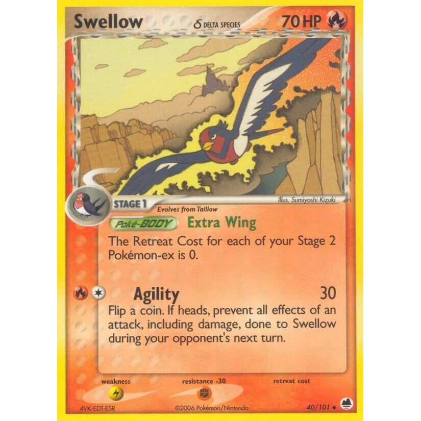 Image for Swellow (Delta Species) (40/101) (DF) - Pokemon