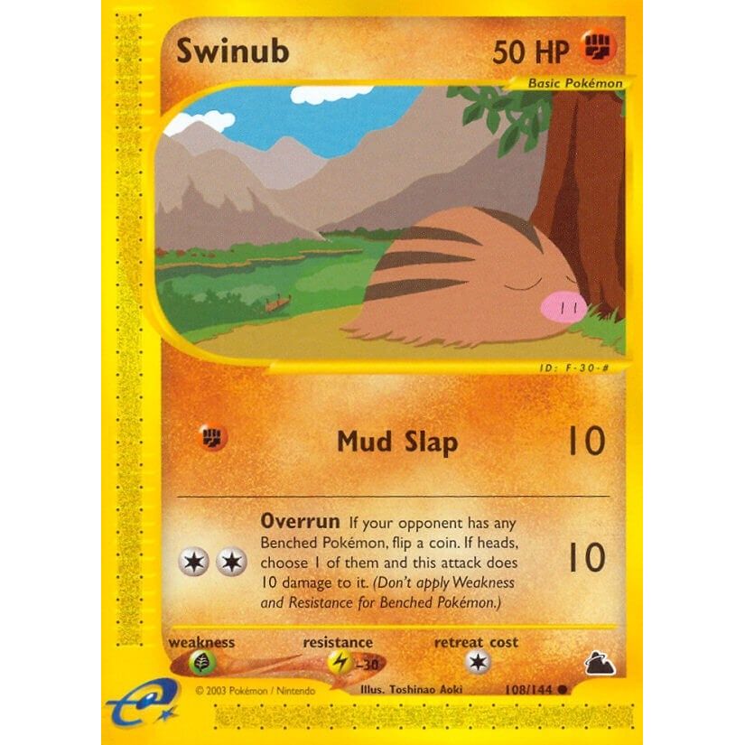 Image for Swinub (108) (108/144) (SK) - Pokemon