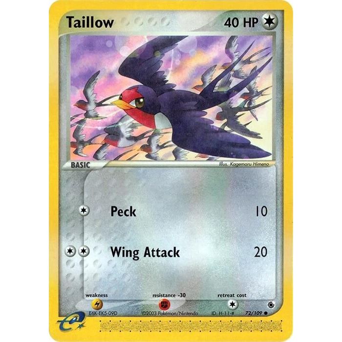 Image for Taillow (72/109) (RS) - Pokemon