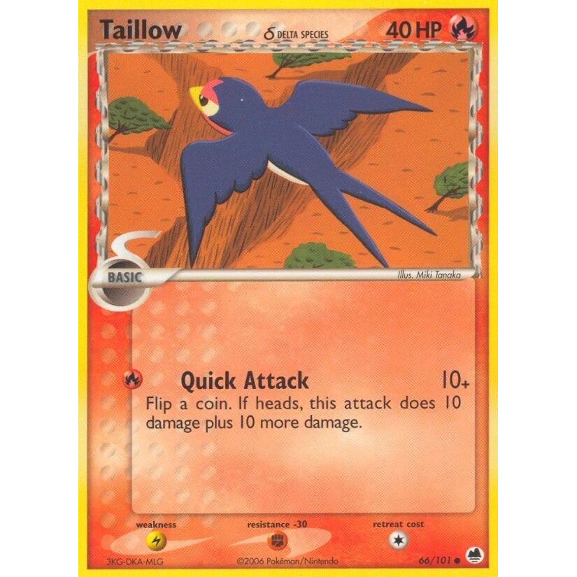 Image for Taillow (Delta Species) (66/101) (DF) - Pokemon