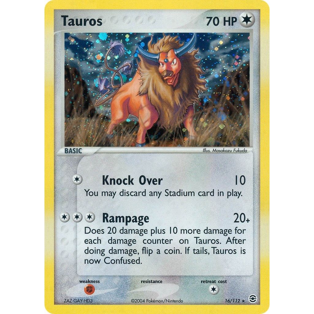 Image for Tauros (16/112) (RG) - Pokemon