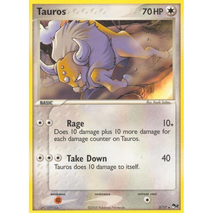 Image for Tauros (005/017) (POP) - Pokemon