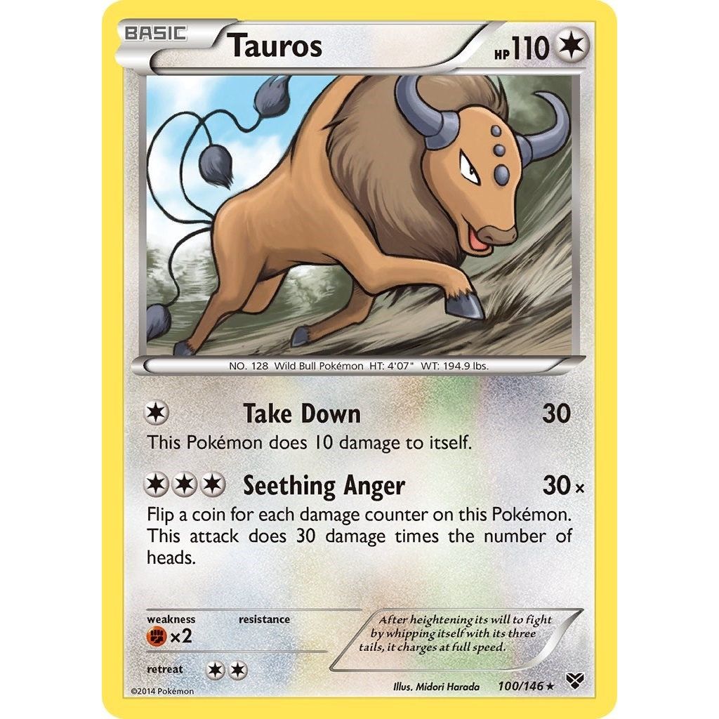 Image for Tauros (100/146) (XY) - Pokemon