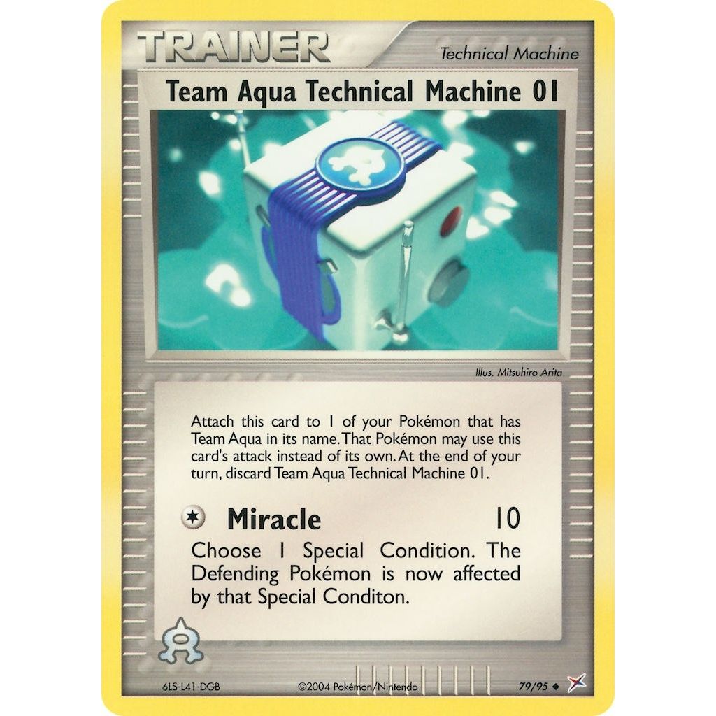 Image for Team Aqua Technical Machine 01 (79/95) (MA) - Pokemon
